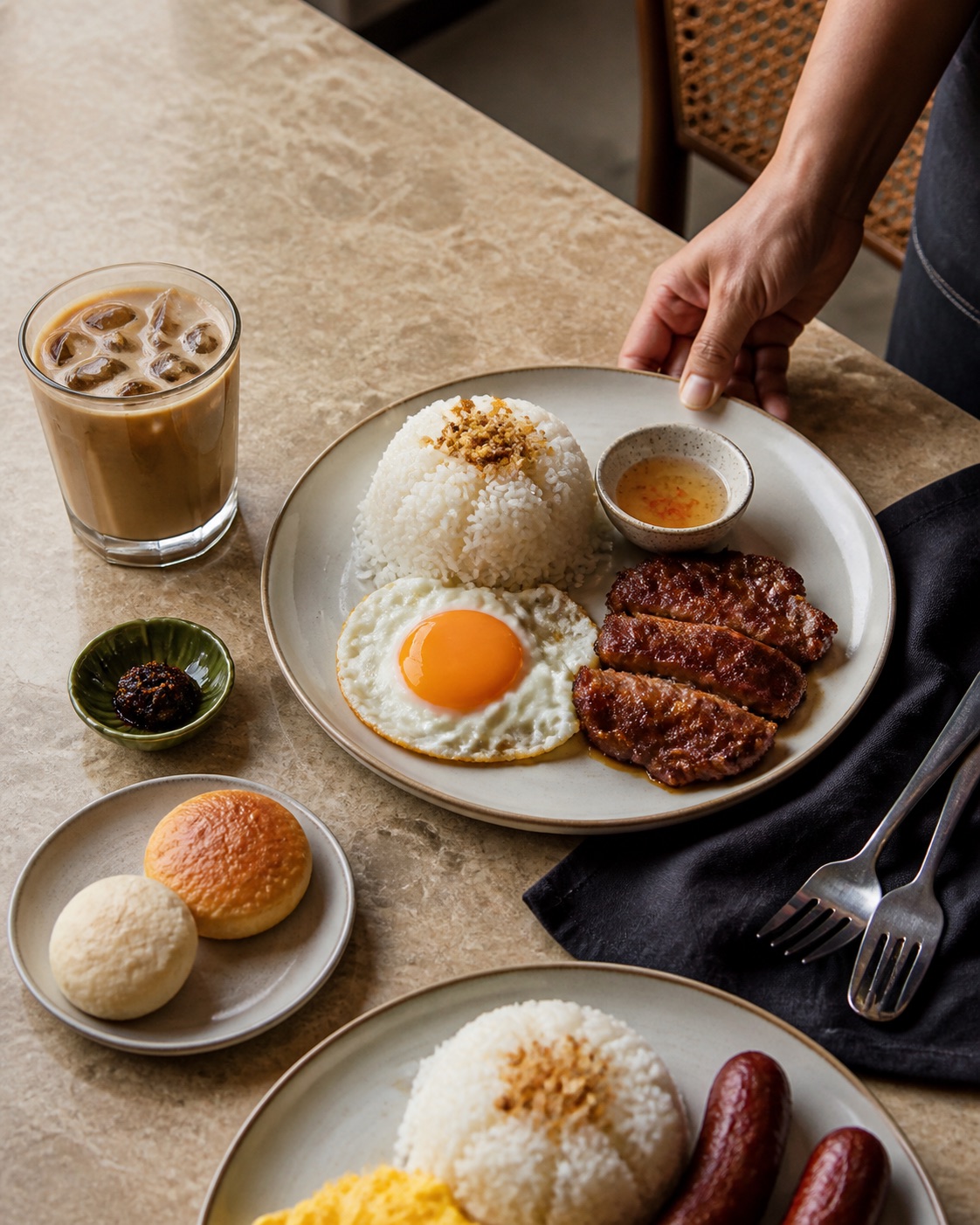 Close crop of iced coffee from the concept campaign